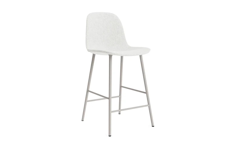 Form Barstuhl 75 cm gepolstert Warmes grau Stahl Hallingdal