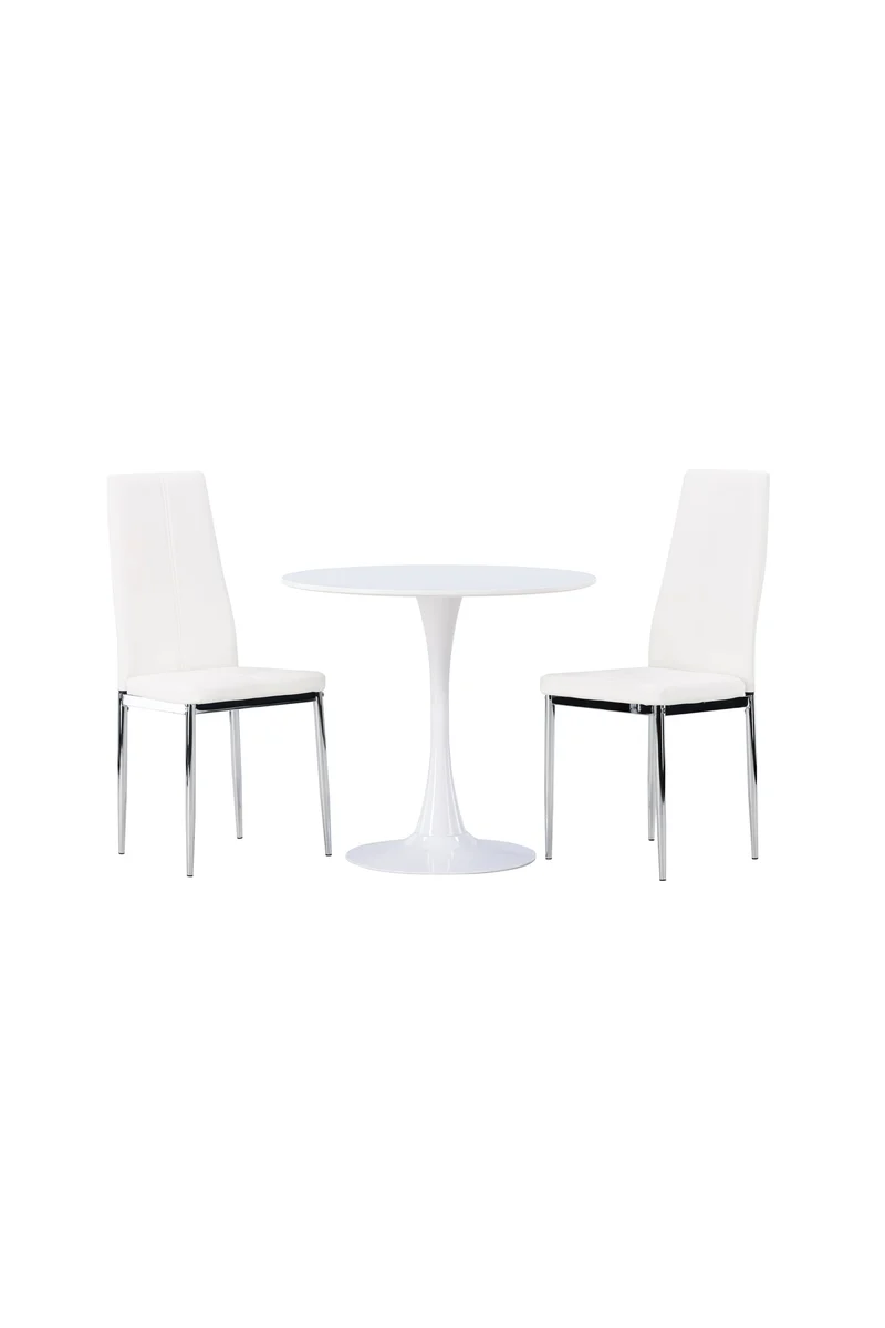 Hamden Esszimmerset + Pastill ⌀80cm/2St.