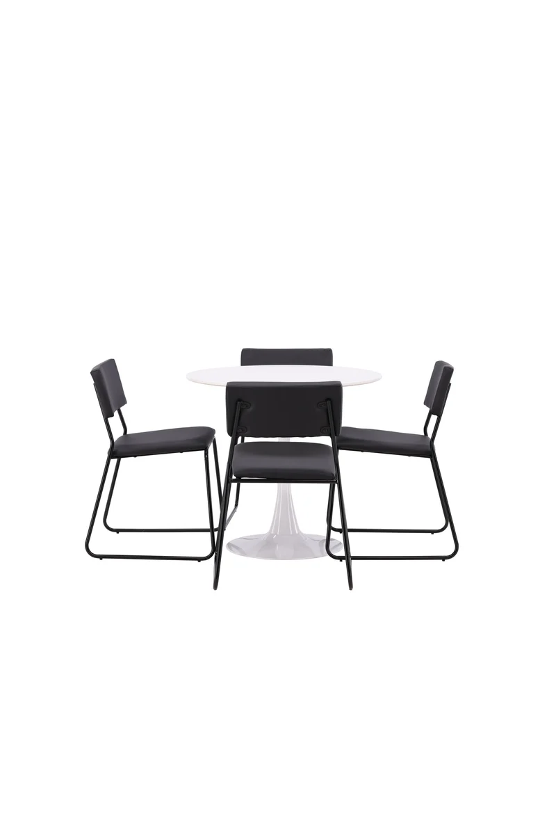 Hamden Esszimmerset + Kenth ⌀80cm/4St.