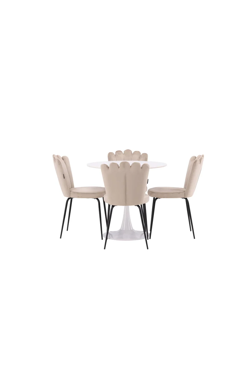 Hamden Esszimmerset + Limhamn Light ⌀80cm/4St.