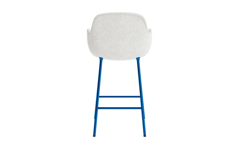 Form Barstuhl mit Armlehne 65 cm gepolstert Leuchtendes blau Stahl Hallingdal