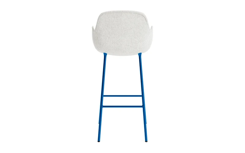 Form Barstuhl mit Armlehne 75 cm gepolstert Leuchtendes blau Stahl Hallingdal