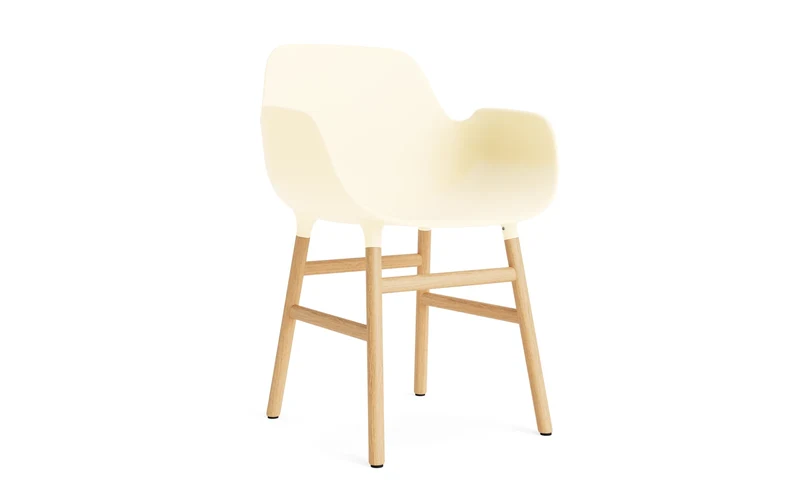 Form Lehnstuhl Eiche Creme
