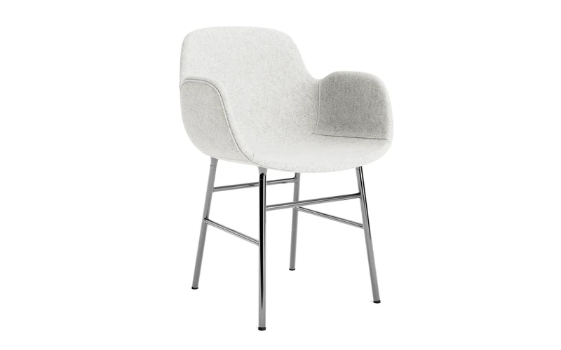 Form Lehnstuhl gepolstert Chrome Hallingdal