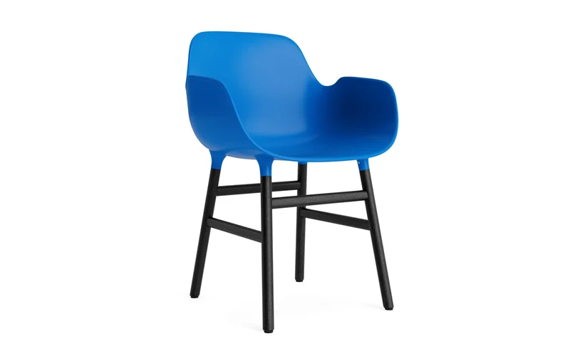 Form Lehnstuhl Leuchtendes Blau/schwarz