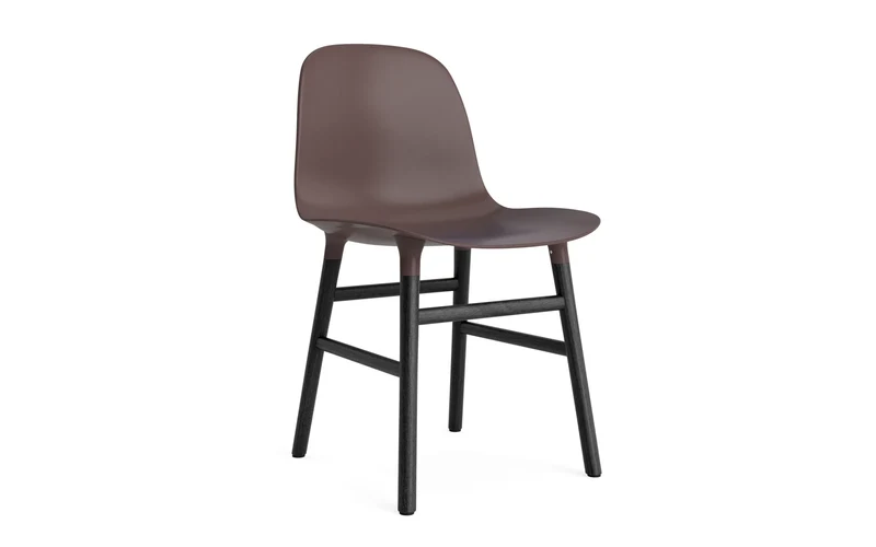 Form Stuhl Braun/schwarz