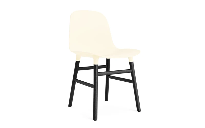 Form Stuhl Creme/schwarz