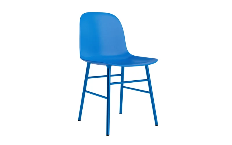 Form Stuhl Leuchtendes Blau