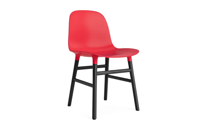 Form Stuhl Leuchtendes Rot/schwarz