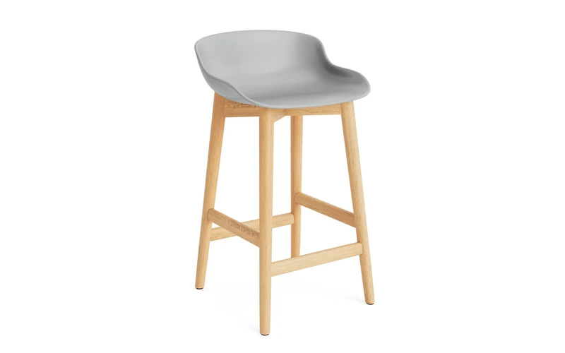 Hyg Barhocker 65 cm Eiche Grau
