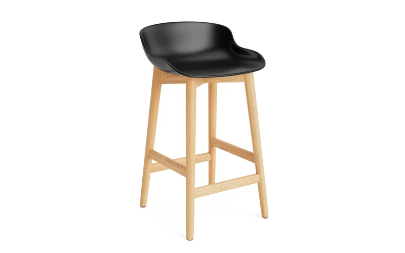 Hyg Barhocker 65 cm Eiche Schwarz