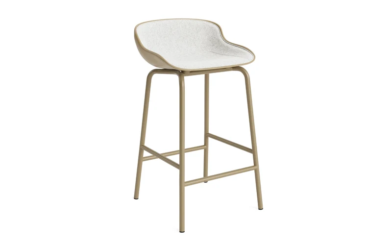 Hyg Barhocker 65 cm Frontpolster Stahl Sand/Hallingdal