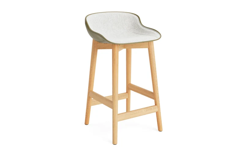 Hyg Barhocker 65 cm Polster Eiche Olive/Hallingdal