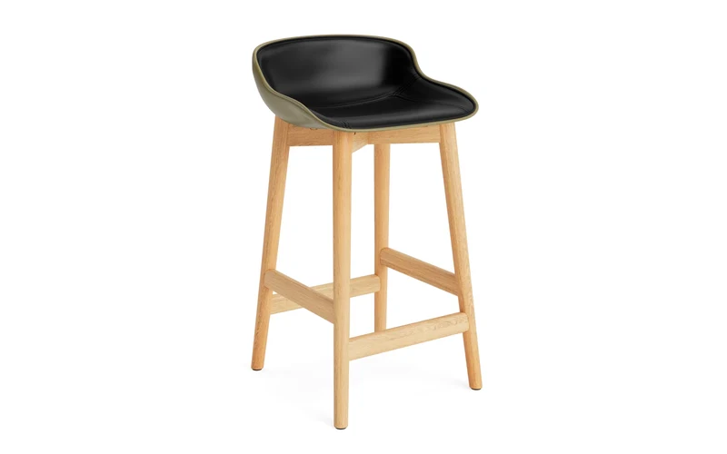 Hyg Barhocker 65 cm Polster Eiche Olive/Ultra