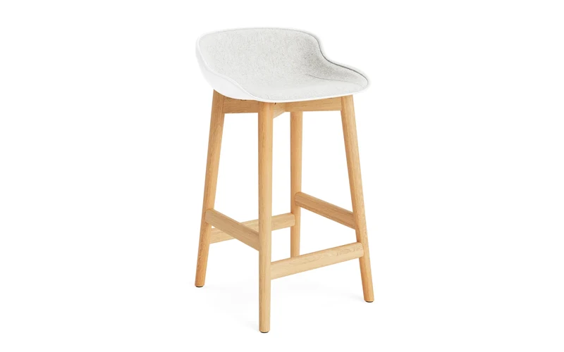 Hyg Barhocker 65 cm Polster Eiche Weiss/Hallingdal
