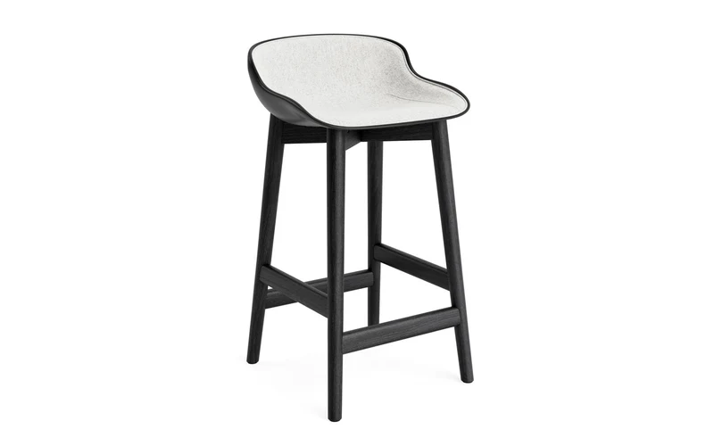 Hyg Barhocker 65 cm Polster Schwartze Eiche Schwartz/Hallingdal