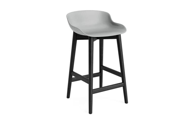 Hyg Barhocker 65 cm schwarze Eiche/grau