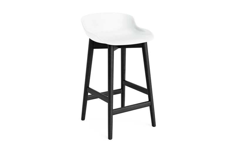 Hyg Barhocker 65 cm Schwarze Eiche/Weiss