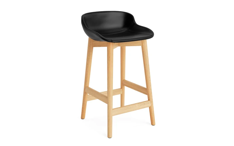 Hyg Barhocker 65 cm vollpolster eiche Ultra leder