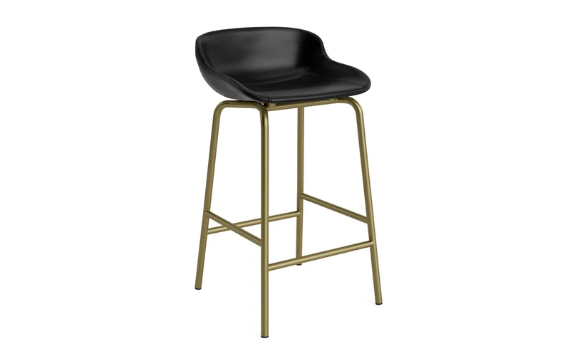 Hyg Barhocker 65 cm Vollpolster Olive Stahl Ultra