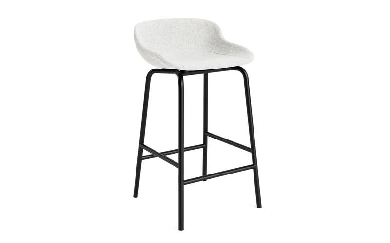 Hyg Barhocker 65 cm vollpolster schwartz stahl Hallingdal