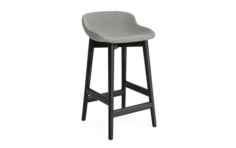 Hyg Barhocker 65 cm vollpolster schwarze Eiche Remix