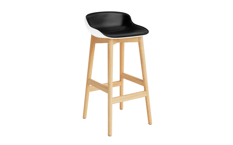 Hyg Barhocker 75 cm Polster Eiche Weiss/Ultra