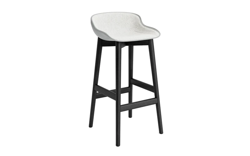 Hyg Barhocker 75 cm Polster Schwartze Eiche Grau/Hallingdal
