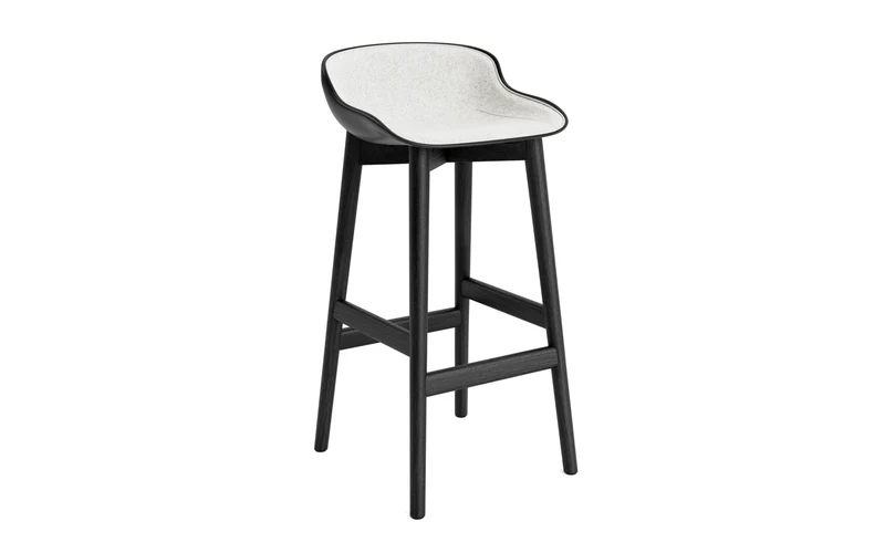 Hyg Barhocker 75 cm Polster Schwartze Eiche Schwartz/Hallingdal