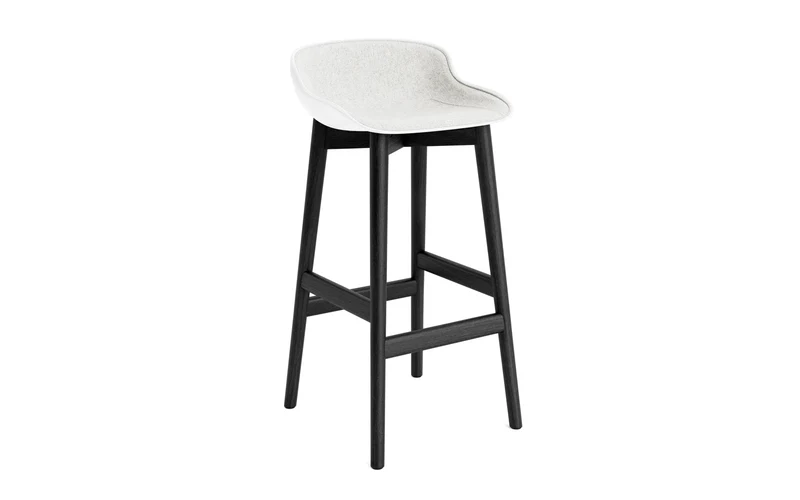 Hyg Barhocker 75 cm Polster Schwartze Eiche Weiss/Hallingdal