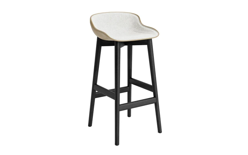 Hyg Barhocker 75 cm Polster Schwarze Eiche Sand/Hallingdal