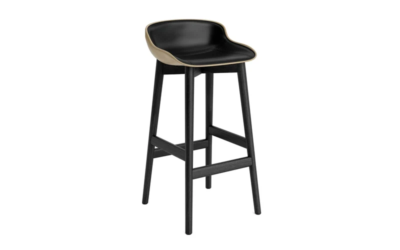 Hyg Barhocker 75 cm Polster Schwarze Eiche Sand/Ultra