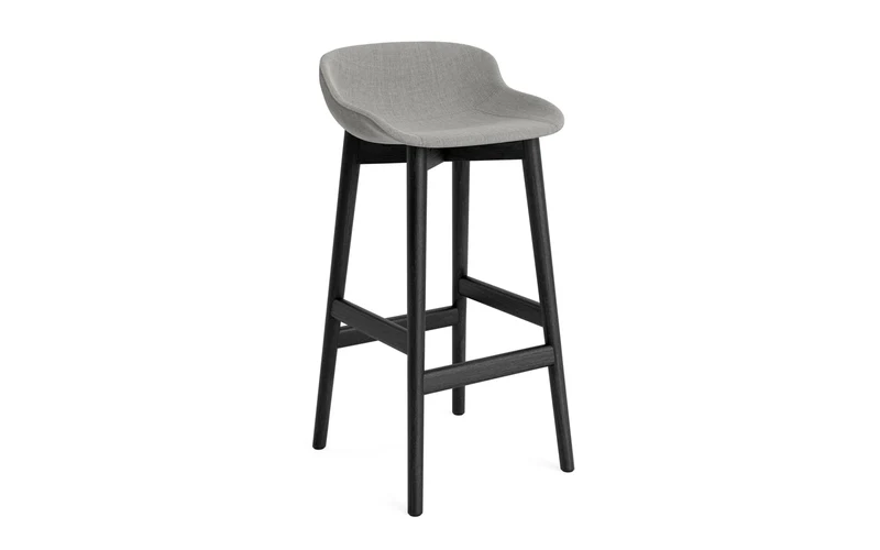 Hyg Barhocker 75 cm vollpolster schwarze Eiche Remix