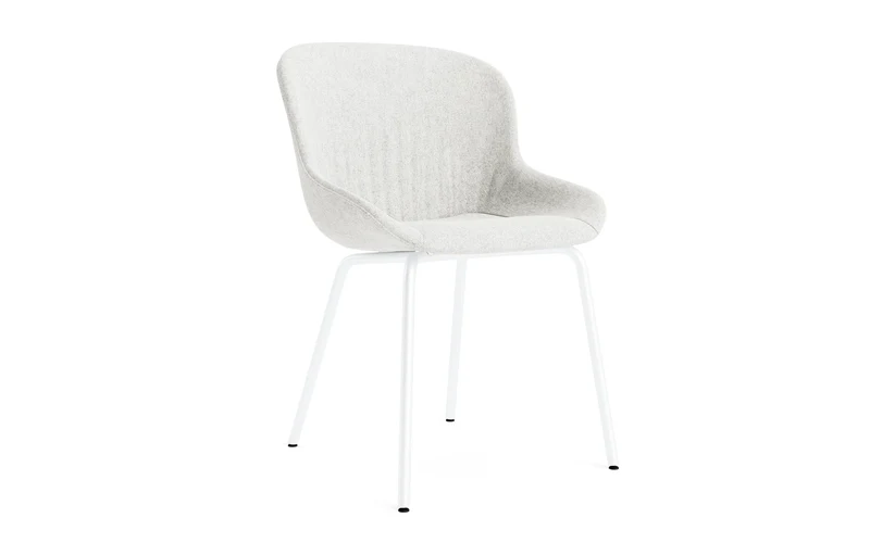 Hyg Comfort Stuhl Vollpolster Weiss stahl Hallingdal