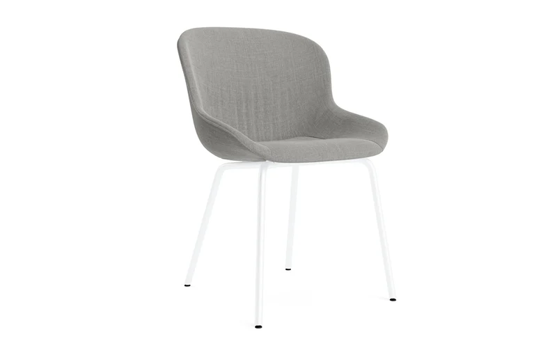 Hyg Comfort Stuhl Vollpolster Weiss stahl Remix