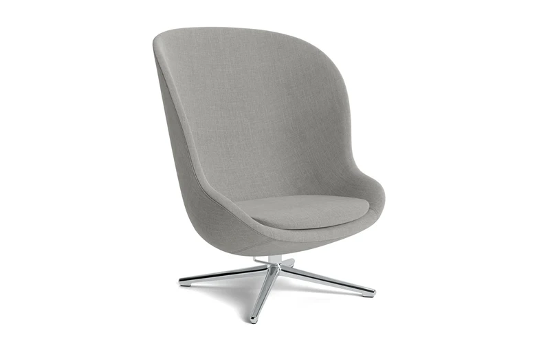 Hyg Lounge-Sessel Hoch mit Drehgestell Aluminium Tilt Remix