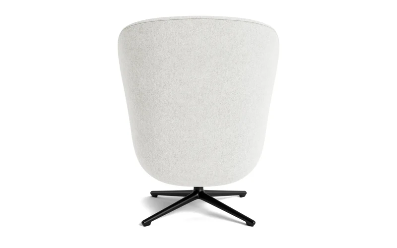 Hyg Lounge-Sessel Hoch mit Drehgestell schwarzes Aluminium Tilt Hallingdal