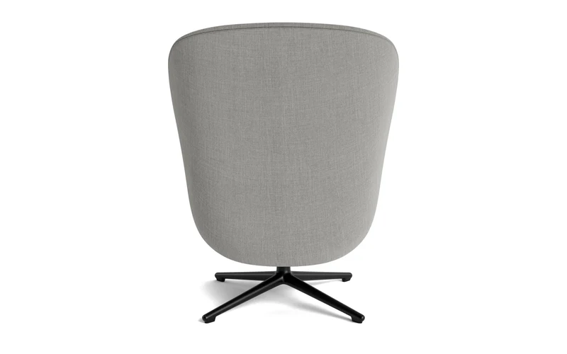 Hyg Lounge-Sessel Hoch mit Drehgestell schwarzes Aluminium Tilt Remix