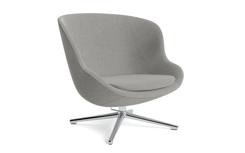 Hyg Lounge-Sessel Niedrig mit Drehgestell Aluminium Tilt Remix