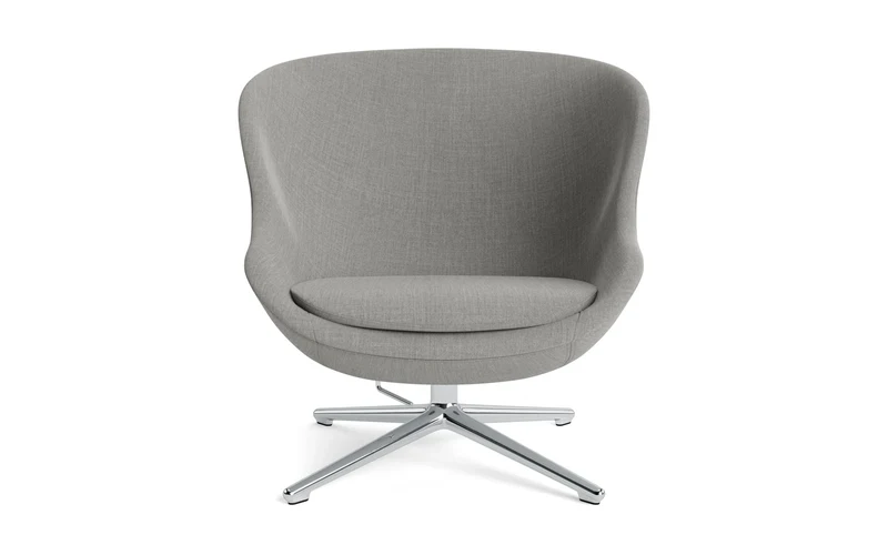 Hyg Lounge-Sessel Niedrig mit Drehgestell Aluminium Tilt Remix