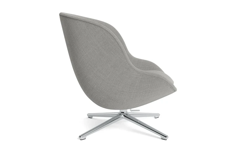 Hyg Lounge-Sessel Niedrig mit Drehgestell Aluminium Tilt Remix