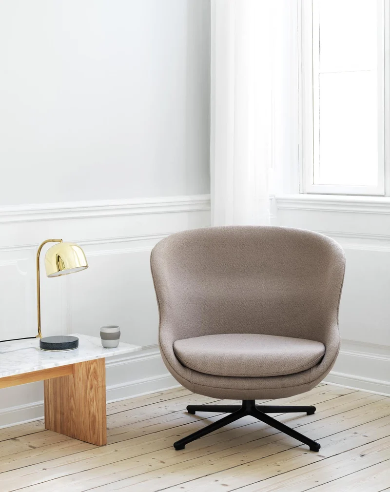 Hyg Lounge-Sessel Niedrig mit Drehgestell Aluminium Tilt Ultra