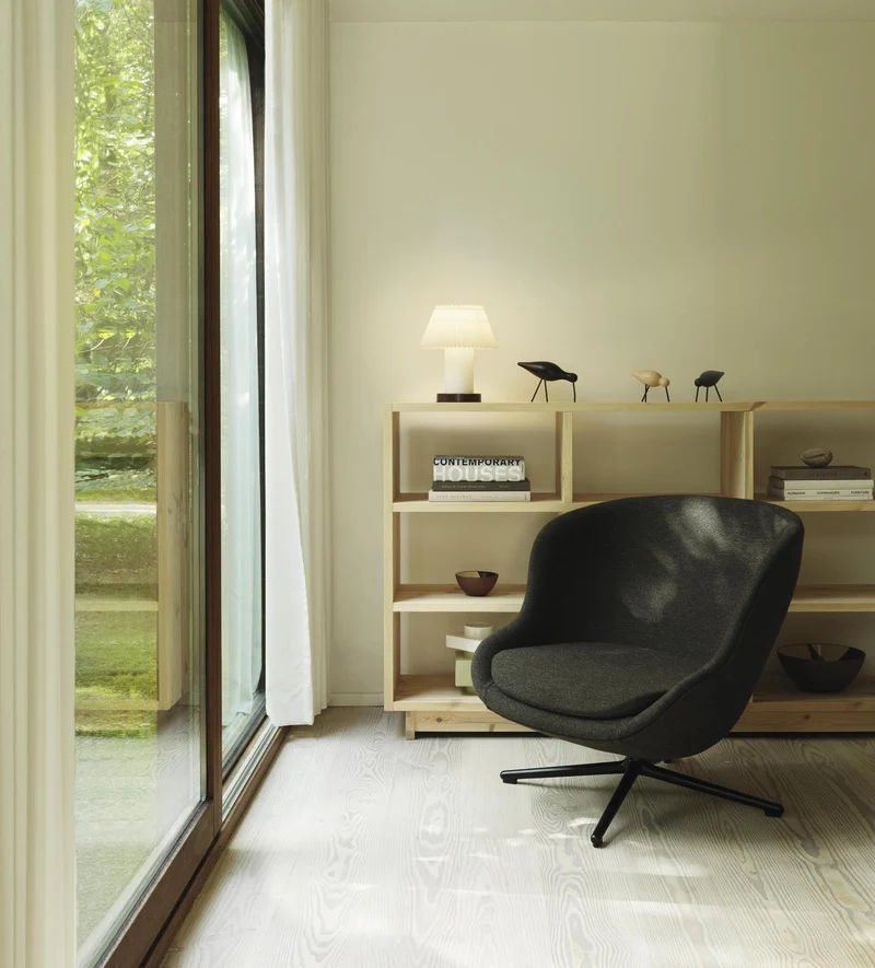 Hyg Lounge-Sessel Niedrig mit Drehgestell Aluminium Tilt Ultra
