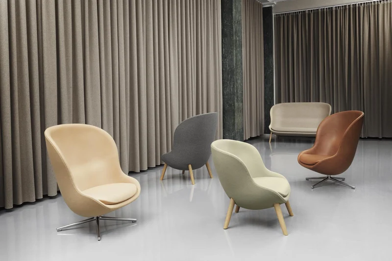 Hyg Lounge-Sessel Niedrig mit Drehgestell Aluminium Tilt Ultra