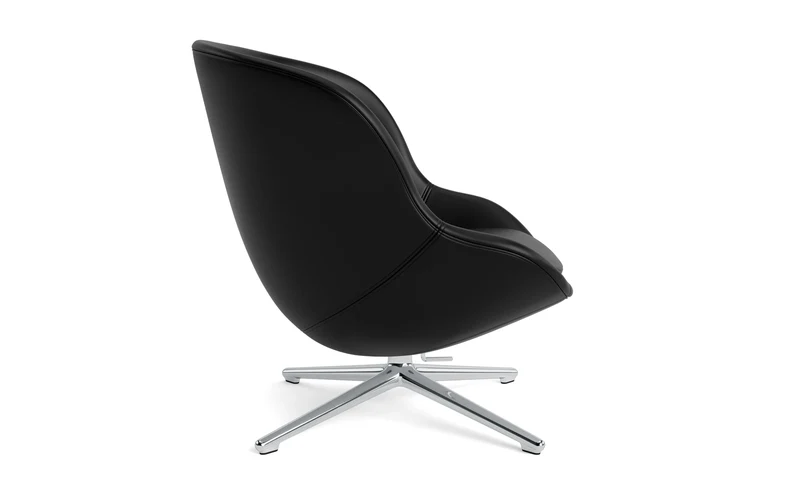 Hyg Lounge-Sessel Niedrig mit Drehgestell Aluminium Tilt Ultra