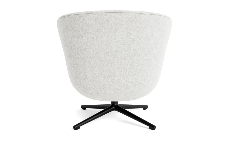 Hyg Lounge-Sessel Niedrig mit Drehgestell schwarzes Aluminium Tilt Hallingdal