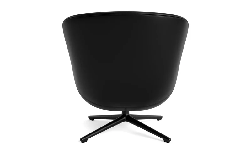 Hyg Lounge-Sessel Niedrig mit Drehgestell schwarzes Aluminium Tilt Ultra