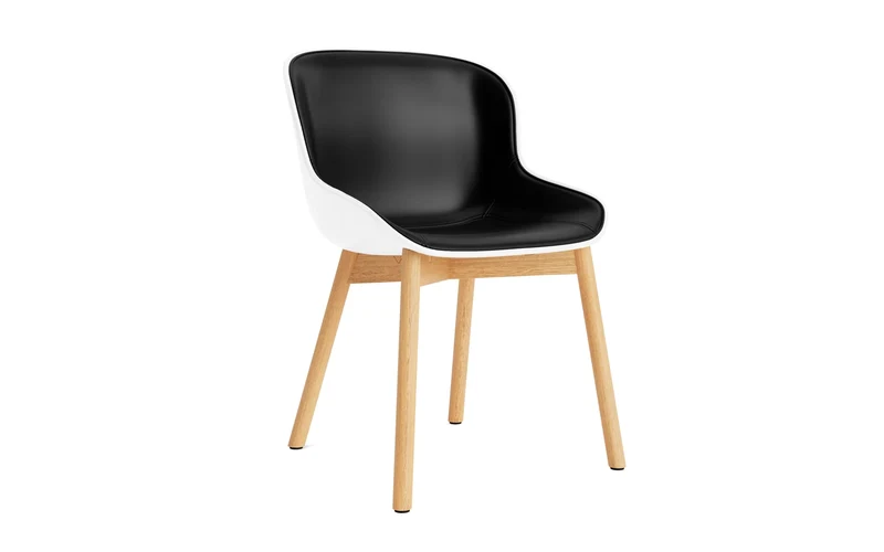 Hyg Stuhl Polster Eiche Weiss/Ultra Leder