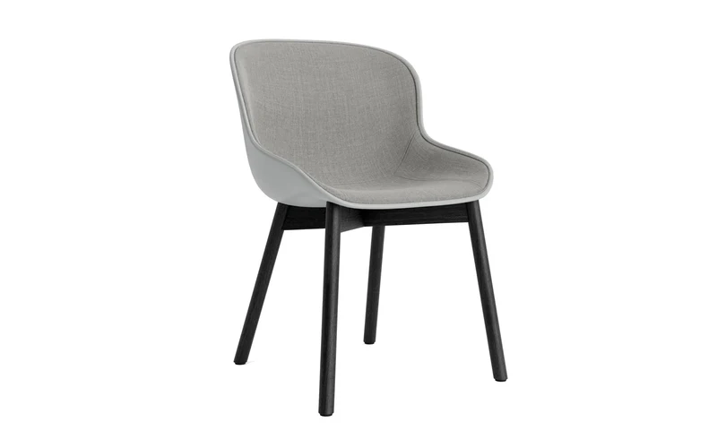 Hyg Stuhl Polster Schwarze Eiche Grau/Remix