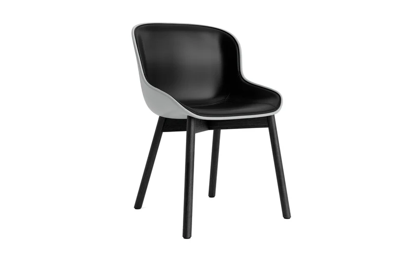 Hyg Stuhl Polster Schwarze Eiche Grau/Ultra